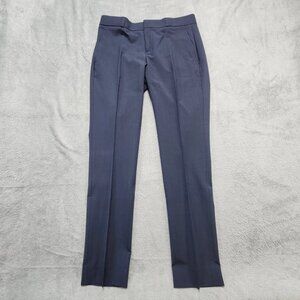 Banana Republic Ryan Pants Womens Size 0 Navy Blue Wool Blend Dress Trousers